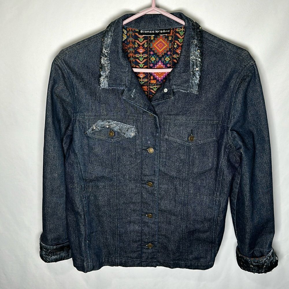 Bianca Nygard jeans jacket with unique style